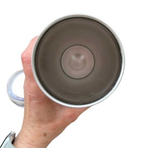 Starbucks 2017 White and Black Metal Travel Mug 20 oz - Picture 6 of 6